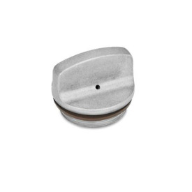 GN 442 Verschlussschrauben bis 200 °C, Aluminium Entlüftungsbohrung: 2 - mit Entlüftungsbohrung<br />Farbe: BL - blank, gleitgeschliffen