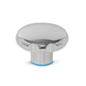 GN 5435 Sterngriffe, Edelstahl, Hygienic Design Oberfläche: PL - poliert (Ra < 0,8 µm)<br />Werkstoff (Dichtring): E - EPDM