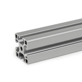 GN 10i Aluprofile, i-Baukasten, mit allseitig offenen Nuten, Profiltyp leicht Profilgröße: I-40408L<br />Oberfläche: N - eloxiert, naturfarben