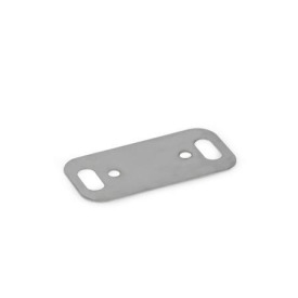GN 7247.2 Distanzplatten, Edelstahl, für Mehrgelenkscharniere (Aluminium) 