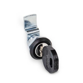 GN 115.1 Chiusure, tipo piccolo, collare corpo di contenimento colore nero, con e senza serratura Tipo: SC - Con chiave, con serratura (stessa serratura)<br />Finitura (anello di arresto): SW - Nero, RAL 9005, finitura strutturata