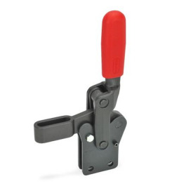 GN 810.11 Schnellspanner, Stahl, Spannhebel vertikal, mit senkrechtem Fuß, schwere Ausführung „Longlife“ Form: B - Spannarm mit Langloch