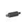 GN 613 Pistoncini di posizionamento a molla, acciaio / manopola in plastica Materiale: ST - Acciaio
Tipo: G - Senza controdado, con stelo filettato