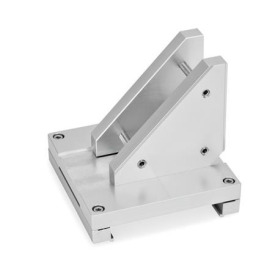 GN 900.3 Verbindungssätze X-Z, Aluminium Form: P - Montage der Z-Achse über Verbindungsplatte und Zusatzplatte
