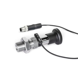 GN 817.6 Rastbolzen, Edelstahl, mit Sensor zur Positionsabfrage Form: EC - mit Einrastabfrage, mit Rastsperre