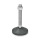 GN 344.5 Piedini di livellamento, piedino in plastica / perno filettato in acciaio INOX Tipo: B - Con dado, senza disco antiscivolo