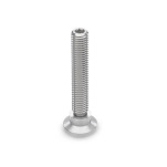 Piedini di livellamento con snodo sferico, acciaio INOX
