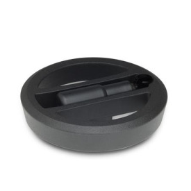 GN 924.7 Umleggriff-Handräder, Sicherheits-Umleggriff Farbe: SW - schwarz, RAL 9005, strukturmatt