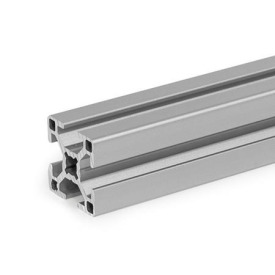 GN 10b Aluprofile, b-Baukasten, mit allseitig offenen Nuten, Profiltyp schwer Profilgröße: B-30308S<br />Oberfläche: N - eloxiert, naturfarben