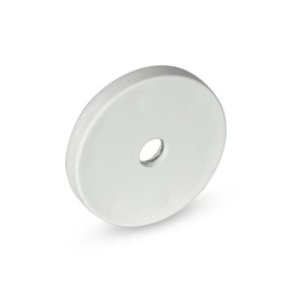 GN 51.8 Haltemagnete mit Senkbohrung, mit Gummiummantelung Farbe: WS - weiß