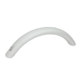 GN 565.4 Bogengriffe, Aluminium Form: B - Montage von der Bedienseite<br />Oberfläche: EL - eloxiert, naturfarben
