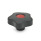 GN 5337.2 Volantini di serraggio a stella con calottine colorate, plastica, boccola in ottone Form: E - Con calottina (foro cieco filettato)
Colore della calottina: DRT - rosso, RAL 3000, finitura mat