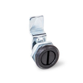 GN 115.1 Chiusure, tipo piccolo, collare corpo di contenimento colore nero, con e senza serratura Tipo: SCH - Con intaglio<br />Finitura (anello di arresto): SW - Nero, RAL 9005, finitura strutturata
