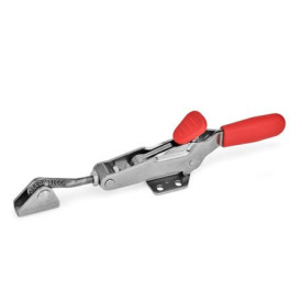 GN 850.2 Edelstahl-Verschlussspanner, mit Verriegelung, für Zugspannung Form: TU - mit Zugachse, mit Gegenhalter, mit Zuganker mit Haken<br />Werkstoff: NI - Edelstahl