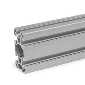 GN 10b Aluprofile, b-Baukasten, mit allseitig offenen Nuten, Profiltyp leicht Profilgröße: B-408010L<br />Oberfläche: N - eloxiert, naturfarben