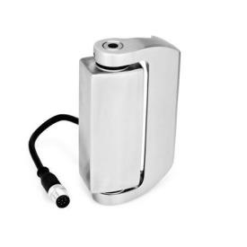 GN 139.5 Sicherheits-Schaltscharniere mit Anschlussstecker Form: C - Anschlussstecker hinten (mit 0,2 m Kabel)