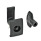 GN 115.5 Chiusure per montaggio a scatto Tipo: DK - Con innesto triangolare (DK6,5)
Finitura: SW - Nero, RAL 9005, finitura strutturata
N° identificativo: 2 - Corpo di contenimento serratura con arresto, rettangolare con maniglia