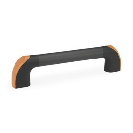GN 767 Bügelgriffe, Aluminium / Kunststoff Farbe (Endkappen): DOR - orange, RAL 2004, glänzend