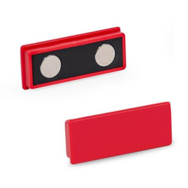 GN 53.2 Haftmagnete, Rechteckform, mit Kunststoffgehäuse Farbe: RT - rot, RAL 3031