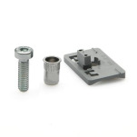 Adapter für Halter für Flächenelemente GN 649 an Rundrohre