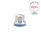 GN 1580 Muttern, Edelstahl, Hygienic Design Oberfläche: MT - mattiert (Ra < 0,8 µm)
Werkstoff (Dichtring): E - EPDM