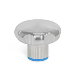 GN 5435 Sterngriffe, Edelstahl, Hygienic Design Oberfläche: MT - mattiert (Ra < 0,8 µm)<br />Werkstoff (Dichtring): E - EPDM