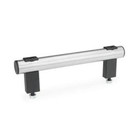 GN 666.1 Rohrgriffe, Aluminium- / Edelstahlrohr Werkstoff / Oberfläche: NG - geschliffen, matt glänzend