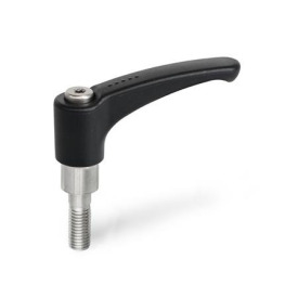 GN 911.9 Verstellbare Klemmhebel für Klemmverbinder aus Kunststoff Farbe: SG - schwarzgrau, RAL 7021, matt
