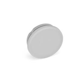 GN 991 Endstopfen, Kunststoff, rund oder quadratisch d / s: D - Durchmesser<br />Farbe: GR - grau, RAL 7042, matt