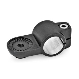 GN 278 Laschen-Klemmverbinder, Aluminium Form: IV - mit Innenverzahnung<br />Oberfläche: SW - schwarz, RAL 9005, strukturmatt