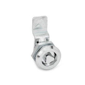 GN 115.1 Chiusure, tipo piccolo, collare corpo di contenimento cromato, con o senza serratura Materiale: ZD - Lega di zinco pressofusa<br />Tipo: DK - Con innesto triangolare (DK6,5)