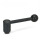 GN 312 Sicherheits-Spannhebel, Stahl Form: D - Hebel gerade
