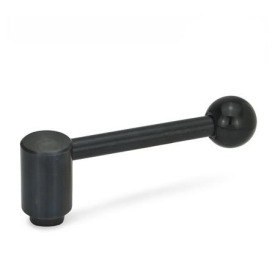 GN 312 Sicherheits-Spannhebel, Stahl Form: D - Hebel gerade