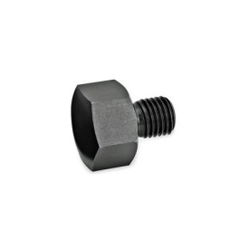 GN 409.1 Positionierelemente mit Schraube Druckflächenform: K - Druckfläche gewölbt