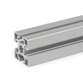 GN 10b Aluprofile, b-Baukasten, mit allseitig offenen Nuten, Profiltyp schwer Profilgröße: B-454510S<br />Oberfläche: N - eloxiert, naturfarben