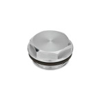 Verschlussschrauben mit und ohne Symbol, Viton-Dichtung, Aluminium, bis 180 °C