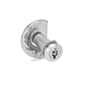 GN 119 Türverriegelungen, Edelstahl, Betätigung mit Bedienelement oder Steckschlüssel Werkstoff: NI - Edelstahl<br />Form: VDE - mit Doppelbart