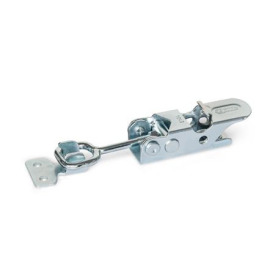 GN 761.1 Spannverschlüsse, Stahl / Edelstahl, mit Verriegelung Form: G - Zuganker mit Öse, mit Gegenhalter<br />Werkstoff: ST - Stahl