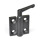 GN 437.2 Scharniere, Zink-Druckguss, feststellbar Farbe: SW - schwarz, RAL 9005, strukturmatt