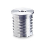 Einsteckbuchsen, Aluminium, für Rund- und Vierkantrohre