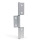 GN 2295 Scharniere, für Aluminiumprofile / Flächenelemente, dreiteilig, vertikal verlängerte Außenflügel Form: A - Scharnierflügel außenliegend
Kennzeichen: C - mit Senkbohrungen
l<sub>2</sub>: 245