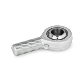 GN 648.2 Gelenkköpfe mit Schraube, Stahl Form: N - Messing / Stahl  nachschmierbar