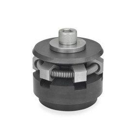 GN 411.2 Zentrierspanner, Stahl Form: S - mit Spannsegmenten