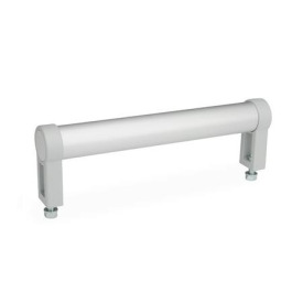GN 333.1 Maniglie tubolari, alluminio / lega di zinco pressofusa Tipo: B - Montaggio dal lato dell'operatore (solo per d<sub>1</sub> = 28)<br />Finitura: ES - Anodizzato, colore naturale