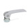 GN 927 Exzenterspanner, Hebel Zink-Druckguss, Auflagescheibe Kunststoff, mit Innengewinde Form: A - Kunststoff-Auflagescheibe mit Stellmutter
Farbe: S - silber, RAL 9006