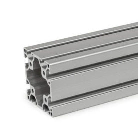 GN 10i Profilati di alluminio, sistema modulare i, scanalature aperte su tutti i lati, profilato di tipo leggero Dimensione del profilo: I-60606L<br />Finitura: N - Anodizzato, colore naturale