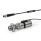 GN 817.7 Rastbolzen, Edelstahl, pneumatisch betätigt Form: A - pneumatisch einfachwirkend, per Federkraft ausrastend
Kennzeichen: BS0,4 - beidseitige Positionsabfrage, mit Stecker, Kabel 0,4 m