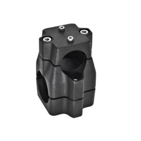 GN 135.1 Verfahrschlitten für Lineareinheiten, Aluminium Oberfläche: SW - schwarz, RAL 9005, strukturmatt<br />d<sub>1</sub> / s<sub>1</sub>: B - Bohrung<br />d<sub>2</sub> / s<sub>2</sub>: B - Bohrung