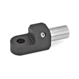 GN 483 T-Laschen-Klemmhalter Oberfläche: ELS - eloxiert, schwarz<br />Form: W - mit Bolzen