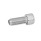 GN 606 Viti con terminale a sfera, acciaio INOX Tipo: VRN - Sfera con faccia piana, con finecorsa girevole, zigrinata